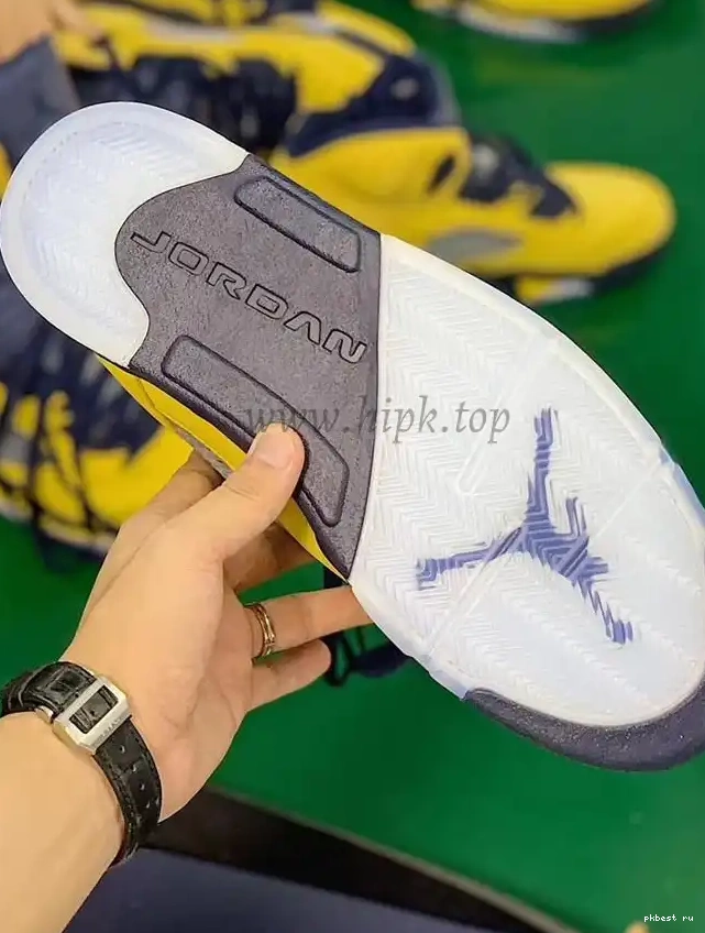 to V Amarillo Air Jordan ship SP GOD Inspire materials Navy 5 Retro Michigan retail PK ready 0610